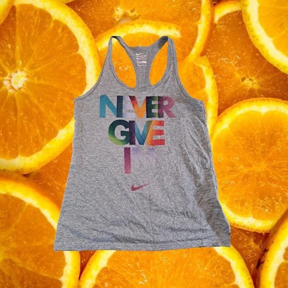 NIKE Never Give In Dry-Fit‎ Tank Top Size Small - Picture 2 of 5